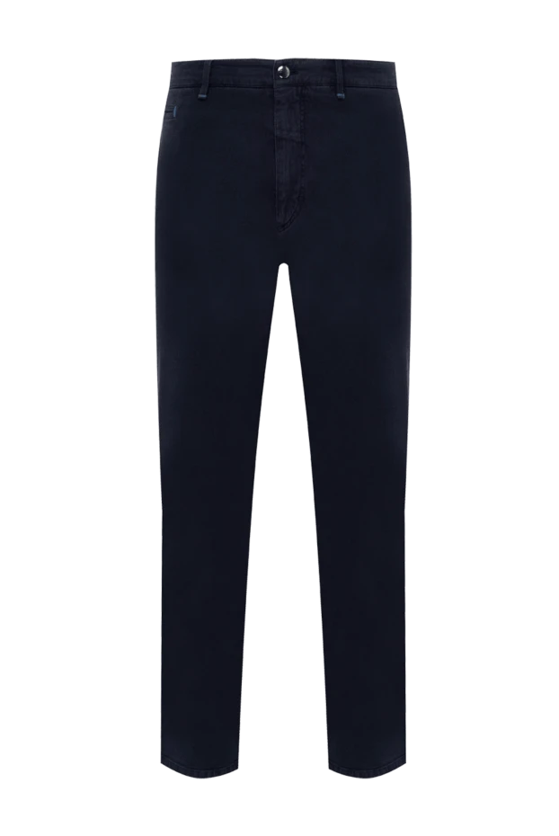 Zilli мужские брюки из хлопка и кашемира синие мужские купить с ценами и фото 152864 - фото 1