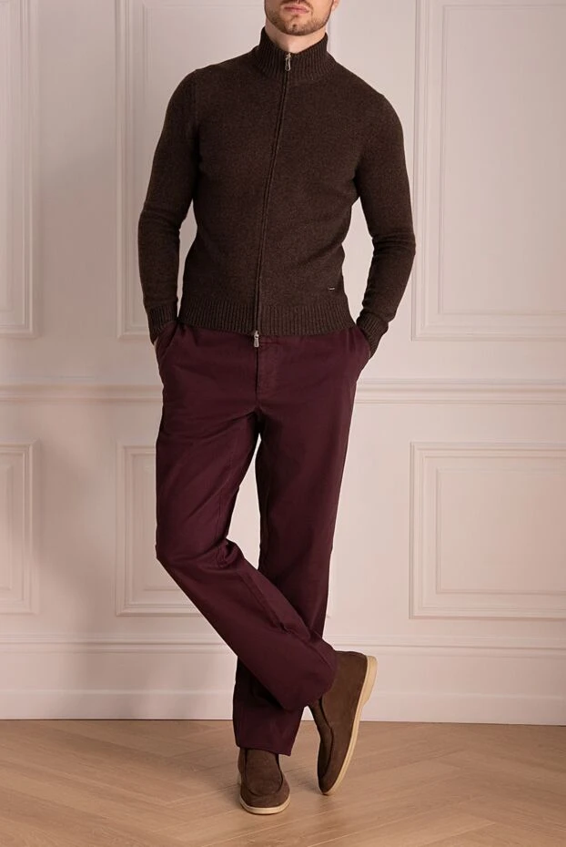 Zilli man cotton jeans burgundy for men buy with prices and photos 152875 - photo 2