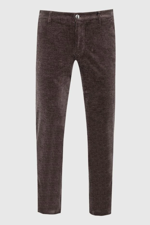 Zilli мужские брюки из хлопка коричневые мужские купить с ценами и фото 152879 - фото 1