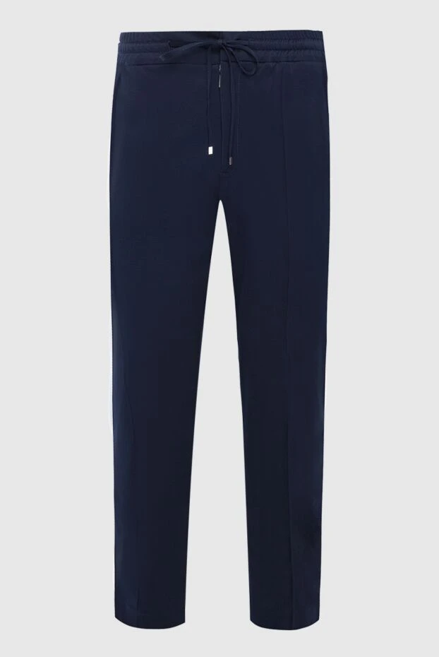 Zilli мужские брюки из хлопка синие мужские купить с ценами и фото 152880 - фото 1