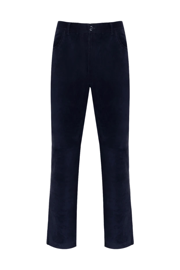 Zilli мужские брюки из замши синие мужские купить с ценами и фото 152887 - фото 1