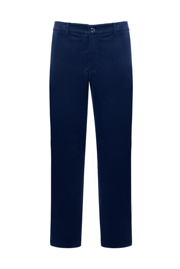 Zilli мужские брюки из хлопка и кашемира синие мужские купить с ценами и фото 152890 - фото 1