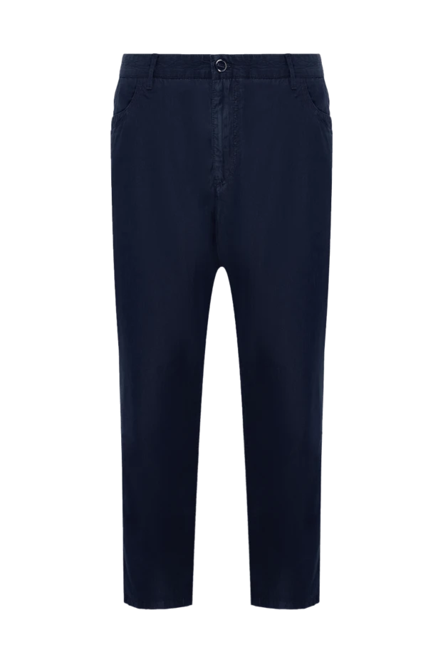 Zilli man blue cotton and silk trousers for men buy with prices and photos 152894 - photo 1
