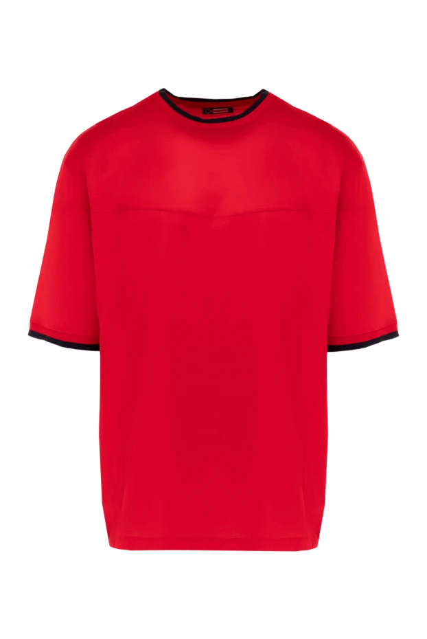 Zilli мужские футболка из хлопка красная мужская купить с ценами и фото 152909 - фото 1