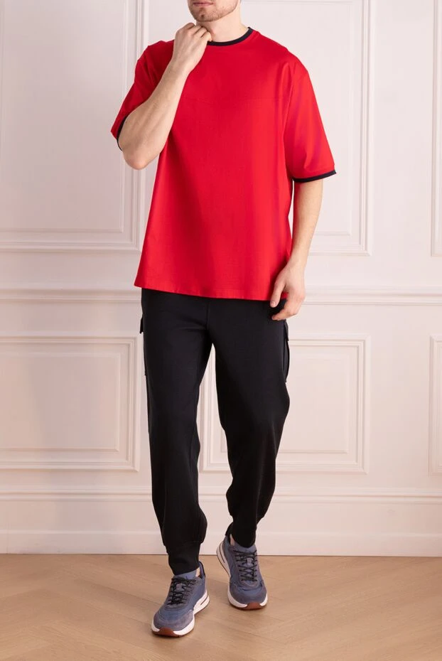 Zilli чоловічі футболка з бавовни червона чоловіча купити фото з цінами 152909 - фото 2