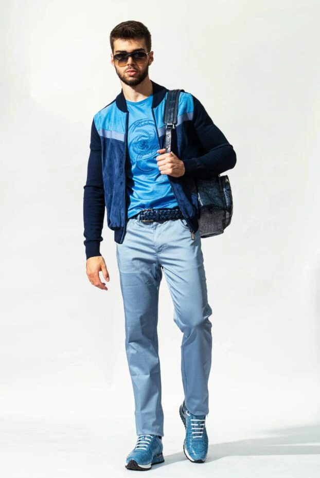 Zilli мужская футболка из хлопка с арт-принтом в геометрическом стиле 152928 - фото 2