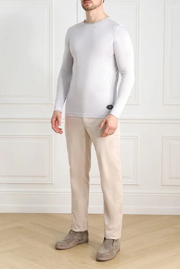 Zilli man cashmere, silk and wool long sleeve gray for men buy with prices and photos 152959 - photo 2