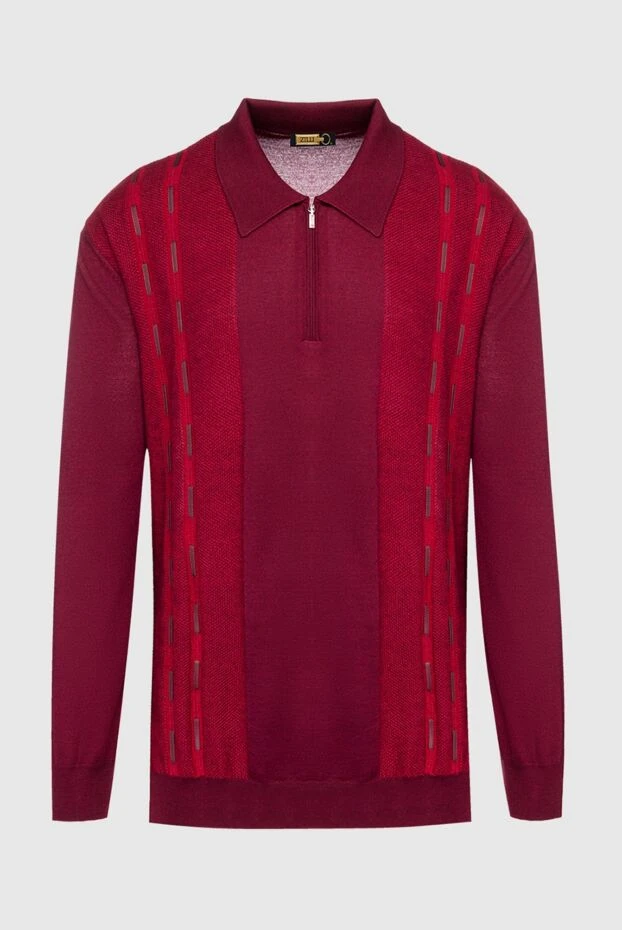 Zilli man long sleeve polo in silk and cashmere red for men buy with prices and photos 152969 - photo 1