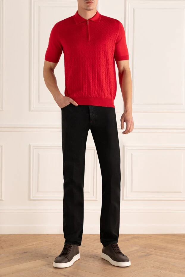 Zilli man cotton and silk polo red for men buy with prices and photos 152982 - photo 2