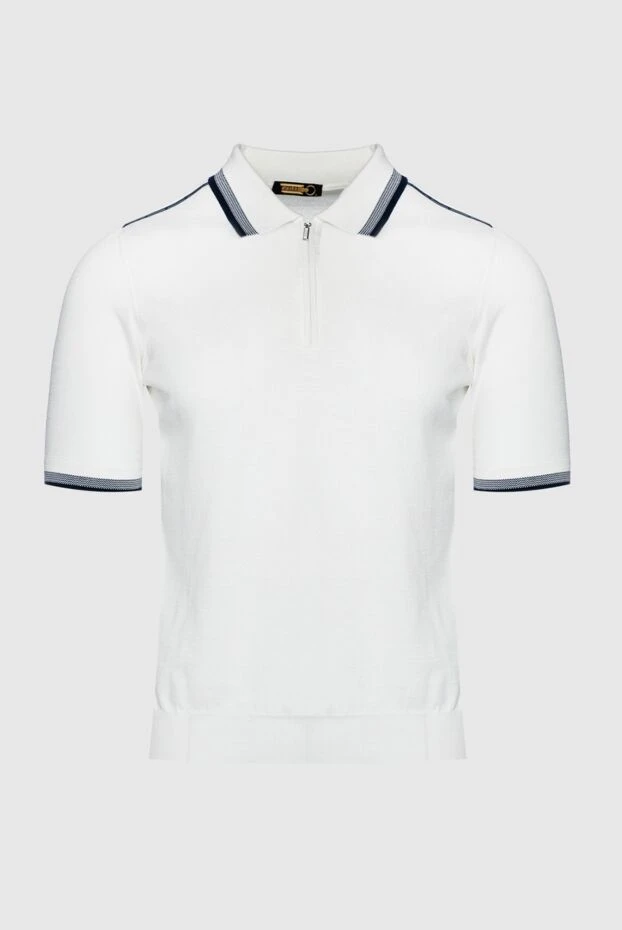 Zilli man cotton and silk polo white for men buy with prices and photos 152987 - photo 1