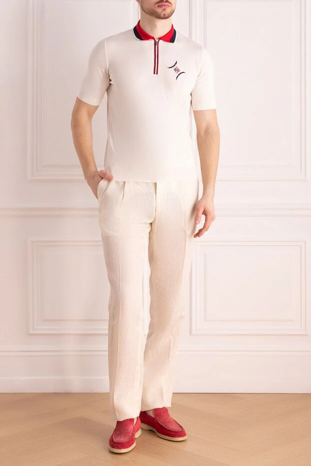 Zilli man cotton and silk polo white for men buy with prices and photos 152994 - photo 2