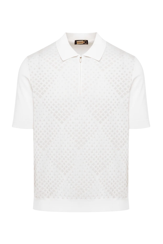 Zilli man silk and viscose polo white for men buy with prices and photos 153005 - photo 1