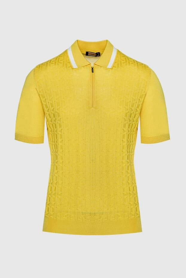 Zilli man yellow silk polo for men buy with prices and photos 153007 - photo 1