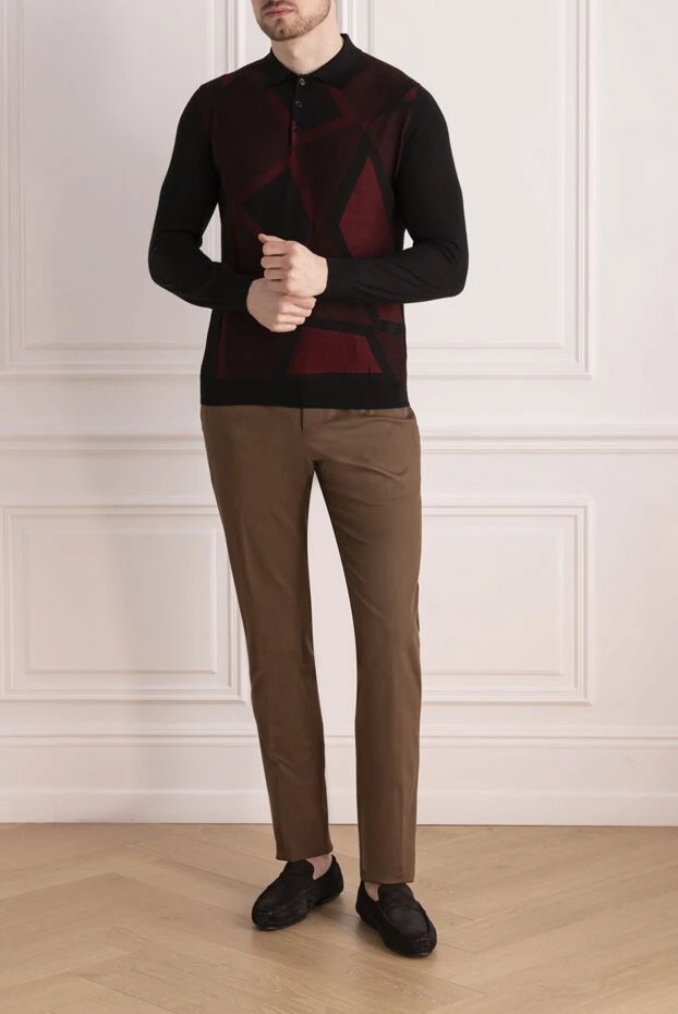 Zilli man long sleeve polo in silk and cashmere black for men buy with prices and photos 153025 - photo 2