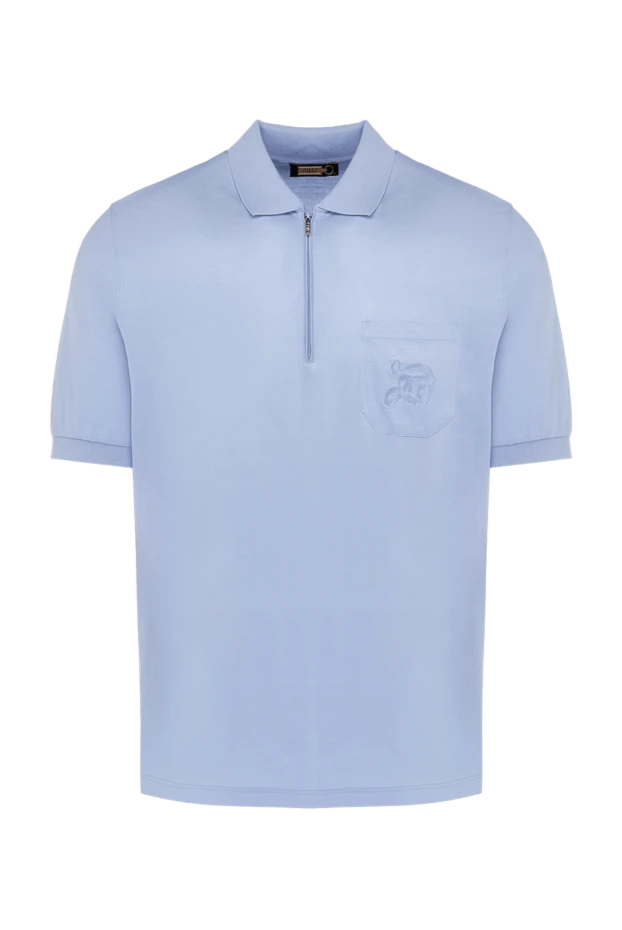 Zilli man blue cotton polo for men buy with prices and photos 153040 - photo 1