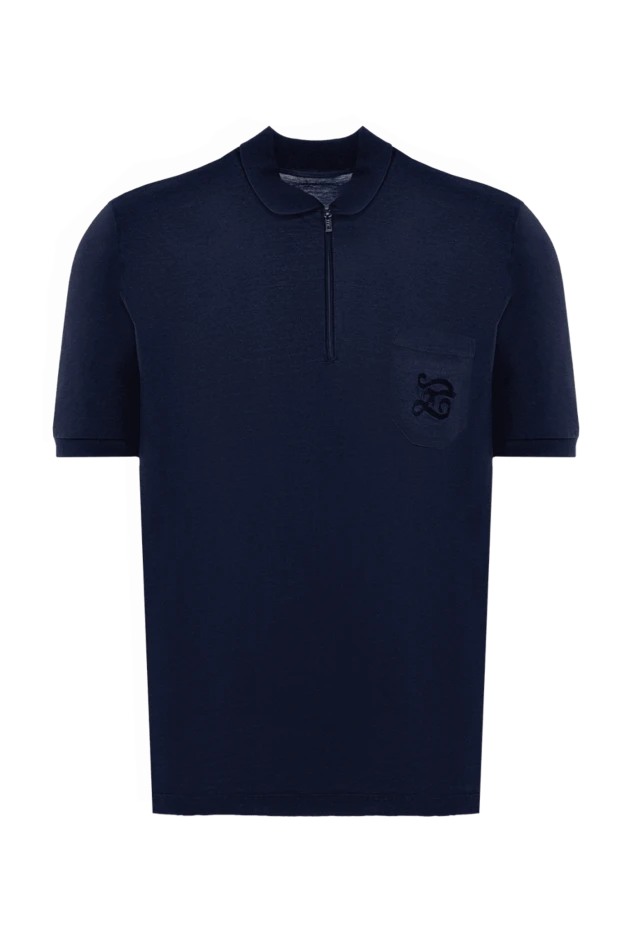 Zilli man blue cotton polo for men buy with prices and photos 153041 - photo 1