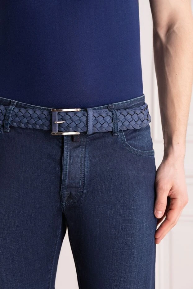 Cesare di Napoli man blue leather belt for men buy with prices and photos 153106 - photo 2