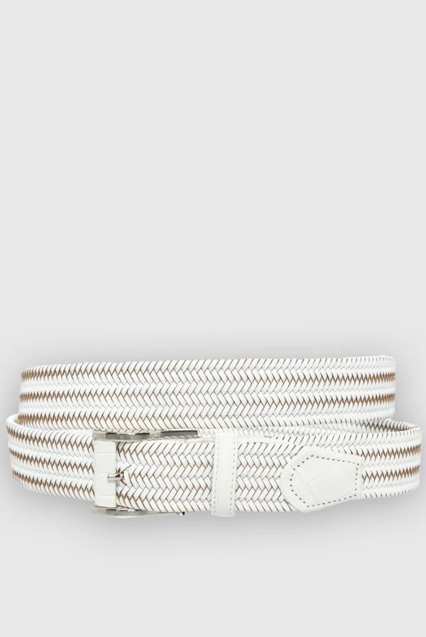 Cesare di Napoli man white leather belt for men buy with prices and photos 153117 - photo 1