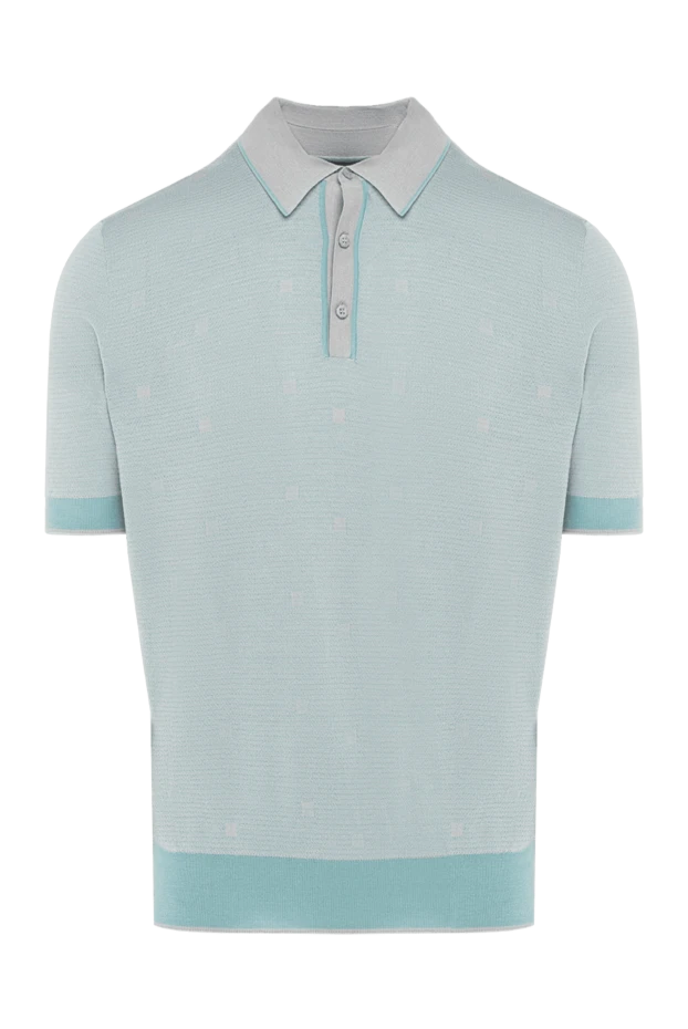 Поло з шовку сіре чоловіче - фото 1