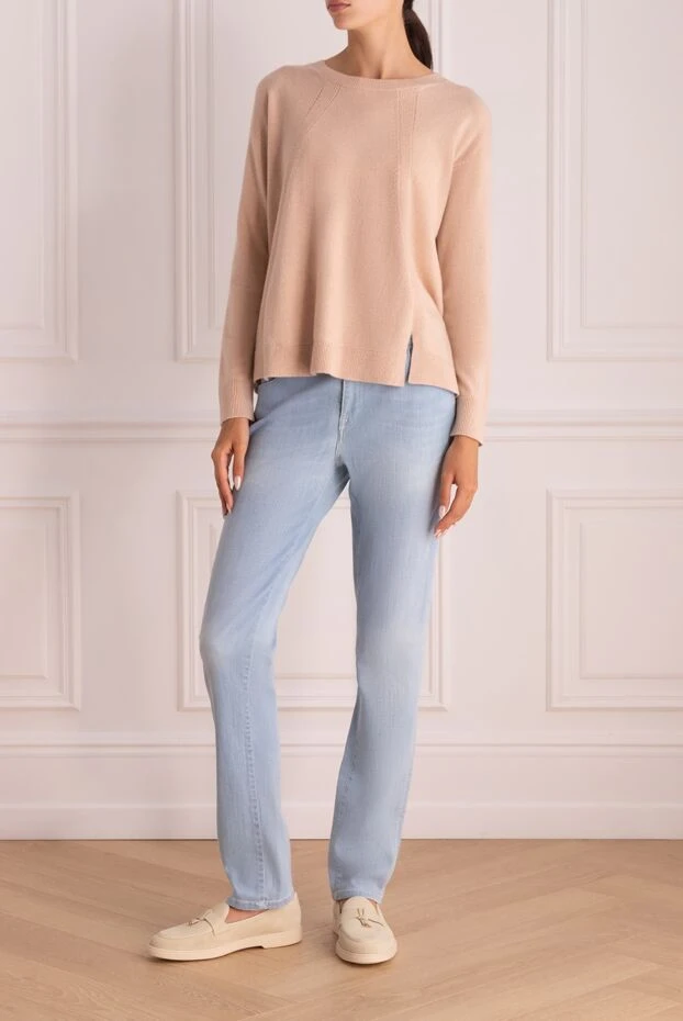 Panicale woman pink cashmere jumper for women buy with prices and photos 153204 - photo 2