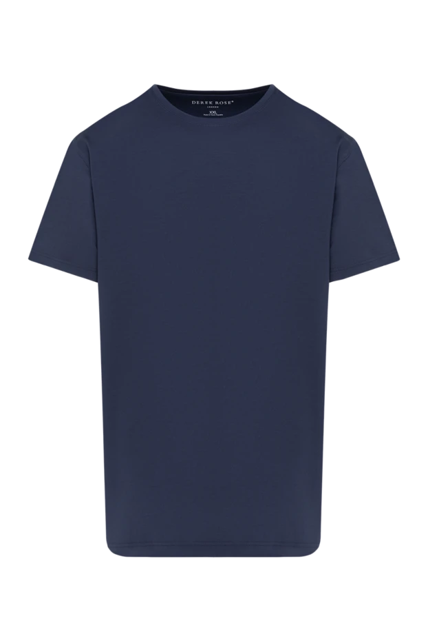 Derek Rose man blue micromodal and elastane t-shirt for men buy with prices and photos 153234 - photo 1