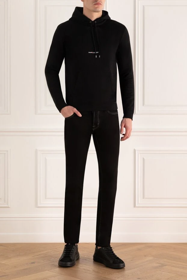 Jacob Cohen мужские джинсы из хлопка черные мужские купить с ценами и фото 153255 - фото 2