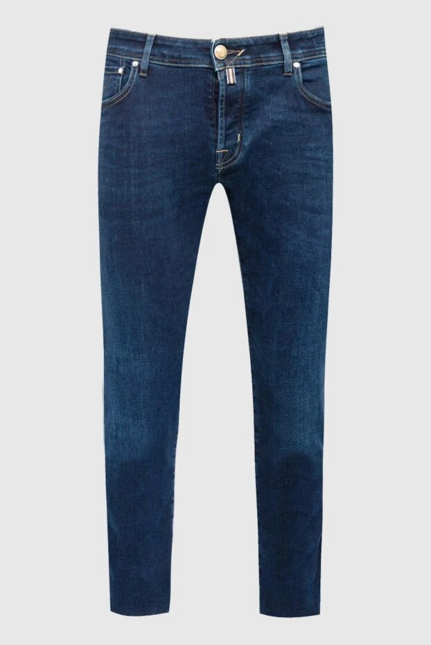 Jacob Cohen мужские джинсы из хлопка и эластомера синие мужские купить с ценами и фото 153277 - фото 1