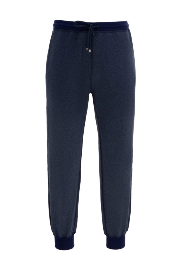 Billionaire man men's sports trousers made of wool, cotton and polyamide, blue 153290 - photo 1