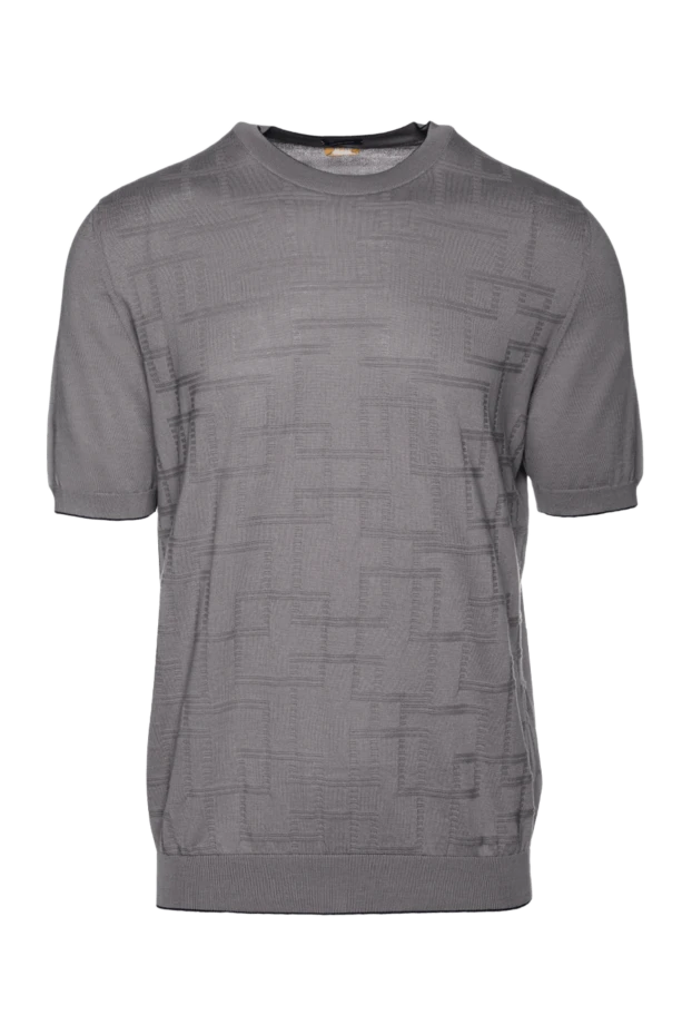 Svevo man cotton short sleeve jumper gray for men 153329 - photo 1