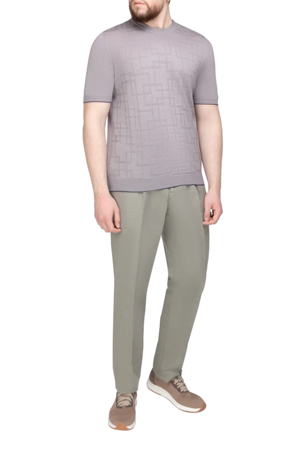 Svevo man cotton short sleeve jumper gray for men buy with prices and photos 153329 - photo 2