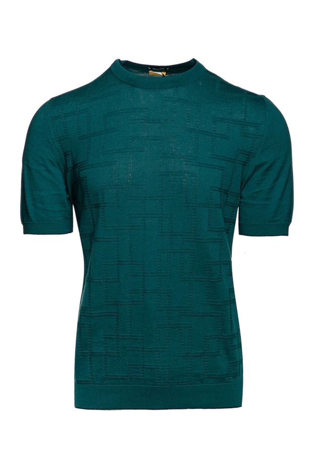 Svevo cotton jumper with short sleeves and a structured pattern 195721 - photo 1