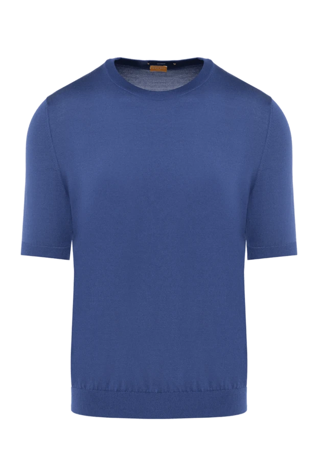 Svevo man silk short sleeve jumper blue for men 153332 - photo 1