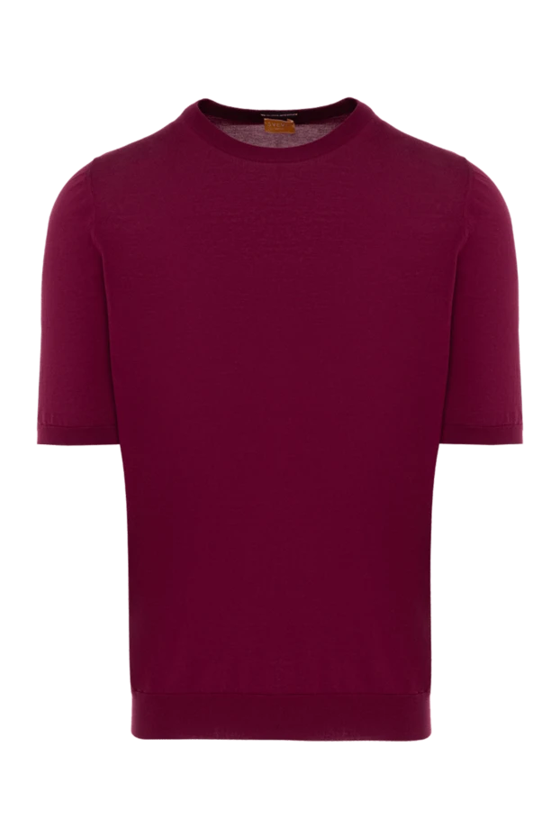 Svevo man cotton short sleeve jumper burgundy for men buy with prices and photos 153344 - photo 1