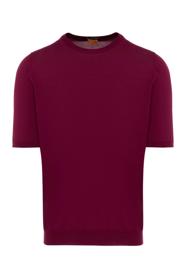 Svevo men's maroon short sleeve soft cotton jumper 195427 - photo 1