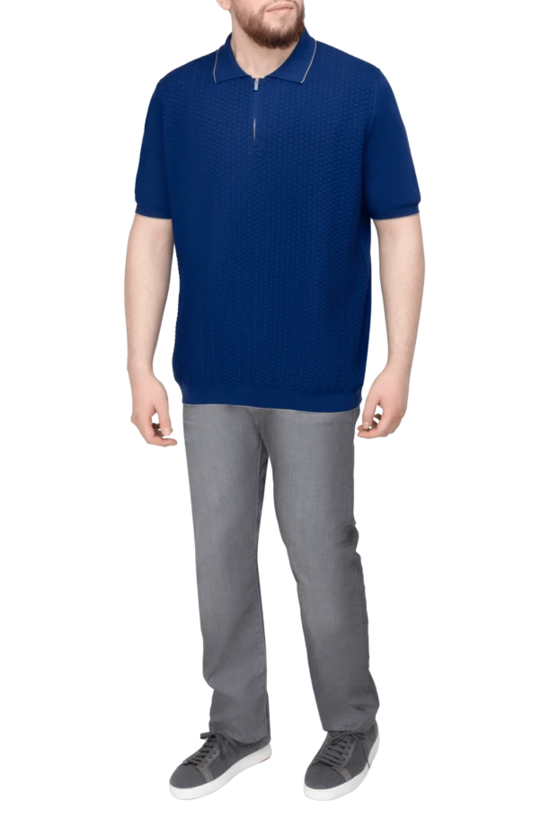 Svevo man cotton polo blue for men buy with prices and photos 153346 - photo 2