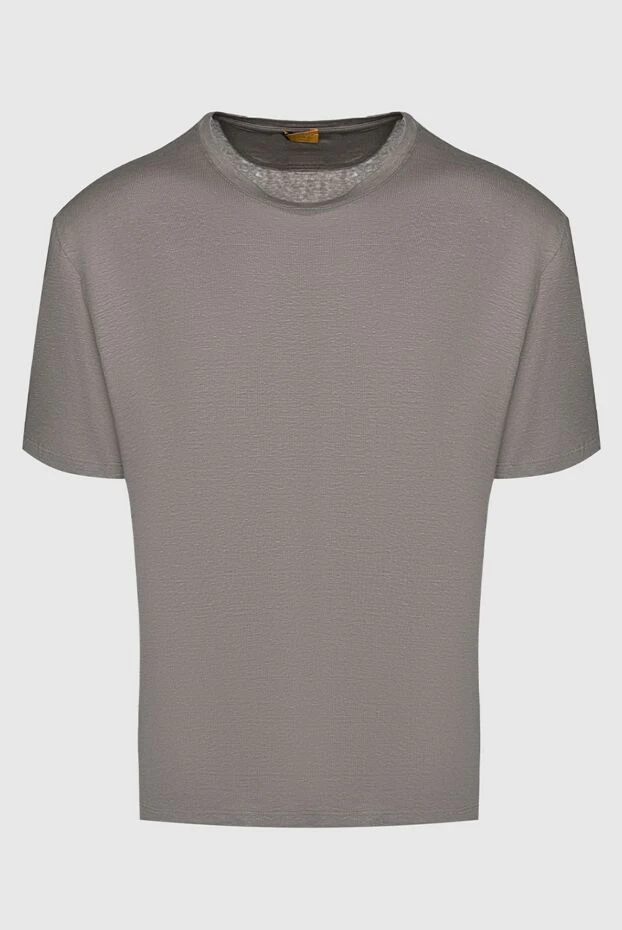 Svevo чоловічі футболка з льону та еластану сіра чоловіча купити фото з цінами 153348 - фото 1