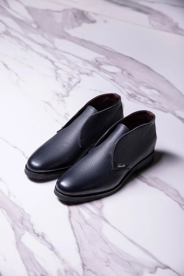 Zilli дезерти зі шкіри сині чоловічі 153456 - фото 2