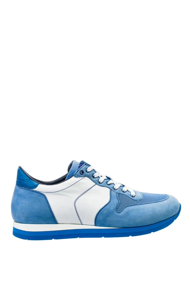 Zilli man blue suede sneakers for men buy with prices and photos 153457 - photo 1