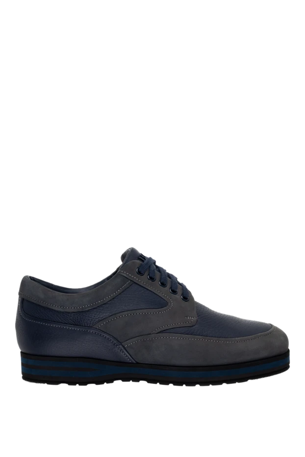 Zilli man sneakers in leather and suede blue for men buy with prices and photos 153460 - photo 1