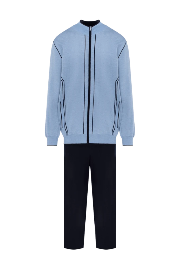 Zilli мужские костюм спортивный мужской из кашемира и шёлка голубой купить с ценами и фото 153472 - фото 1