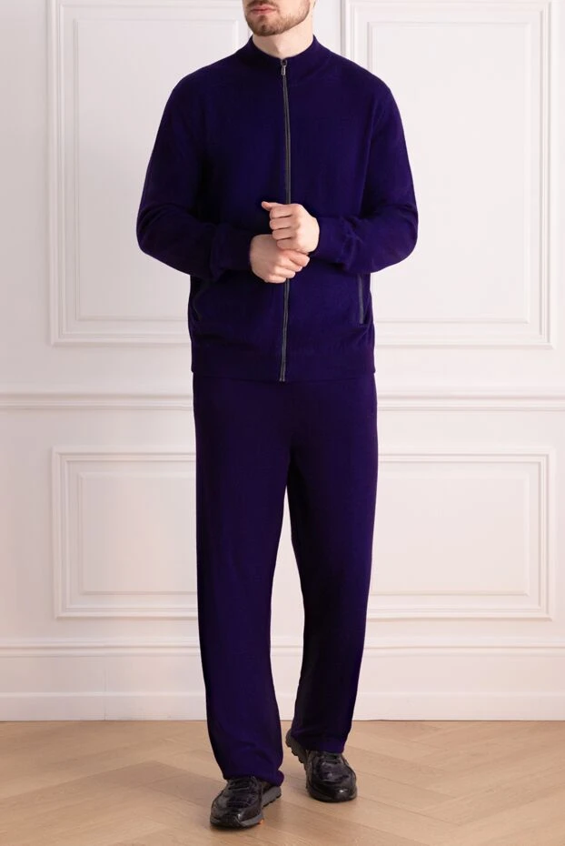 Zilli man men's cashmere sports suit, blue buy with prices and photos 153474 - photo 2