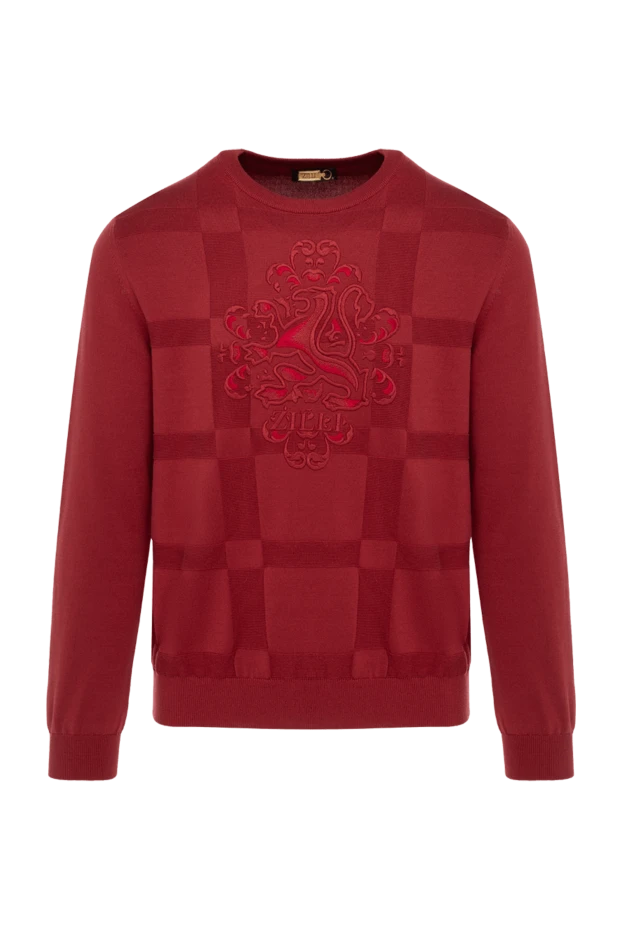 Zilli man silk and cotton jumper red for men buy with prices and photos 153495 - photo 1