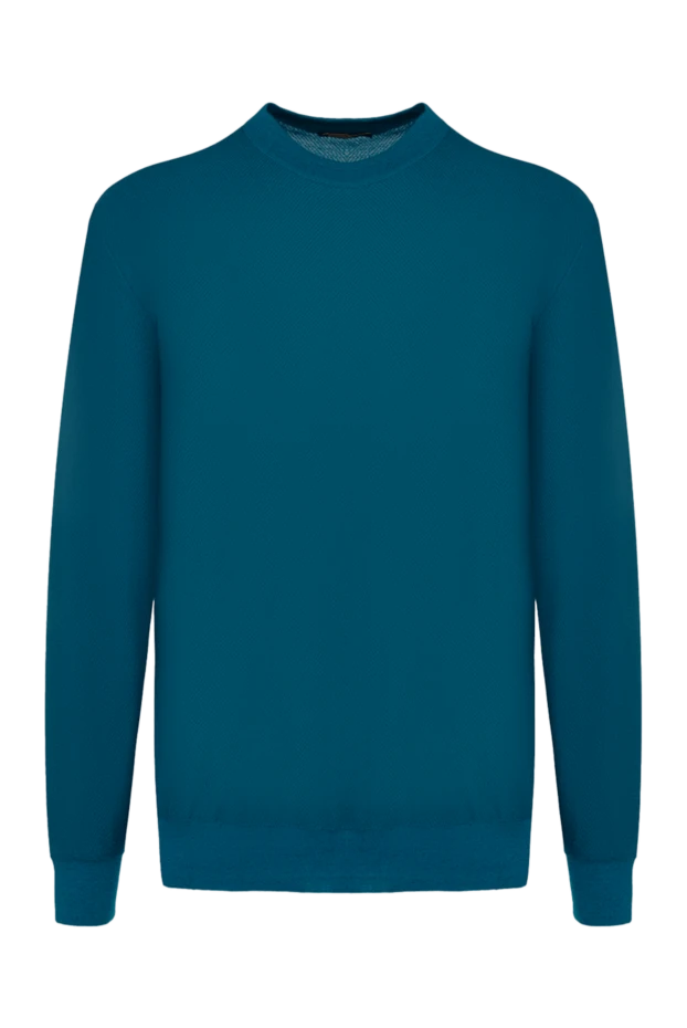 Zilli man cashmere and silk jumper blue for men buy with prices and photos 153505 - photo 1