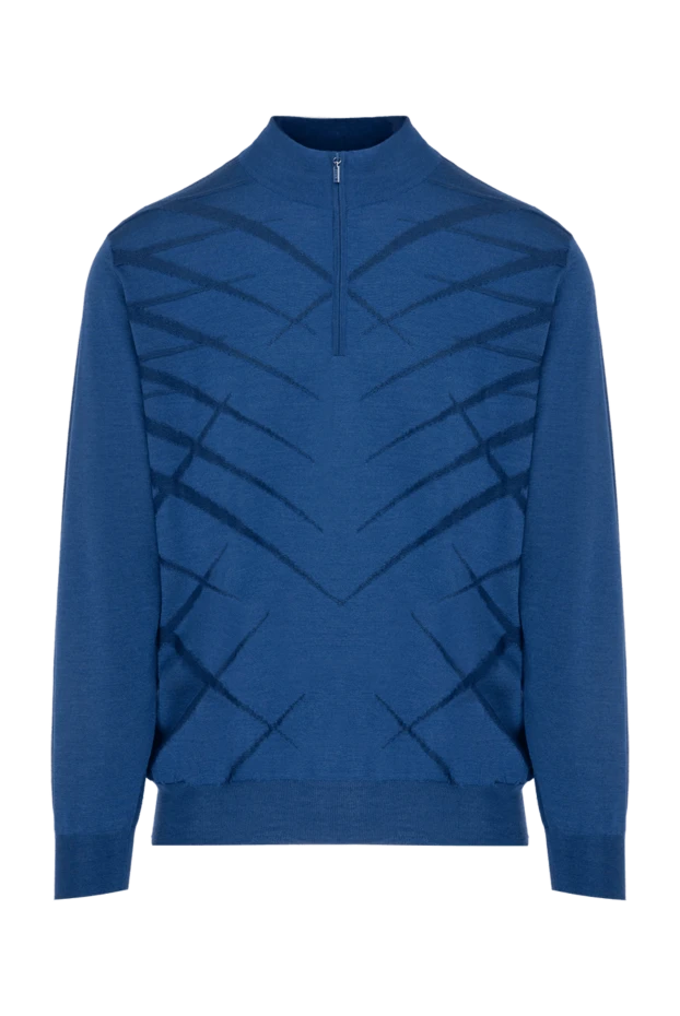 Zilli man troyer made of cashmere and silk blue for men buy with prices and photos 153510 - photo 1