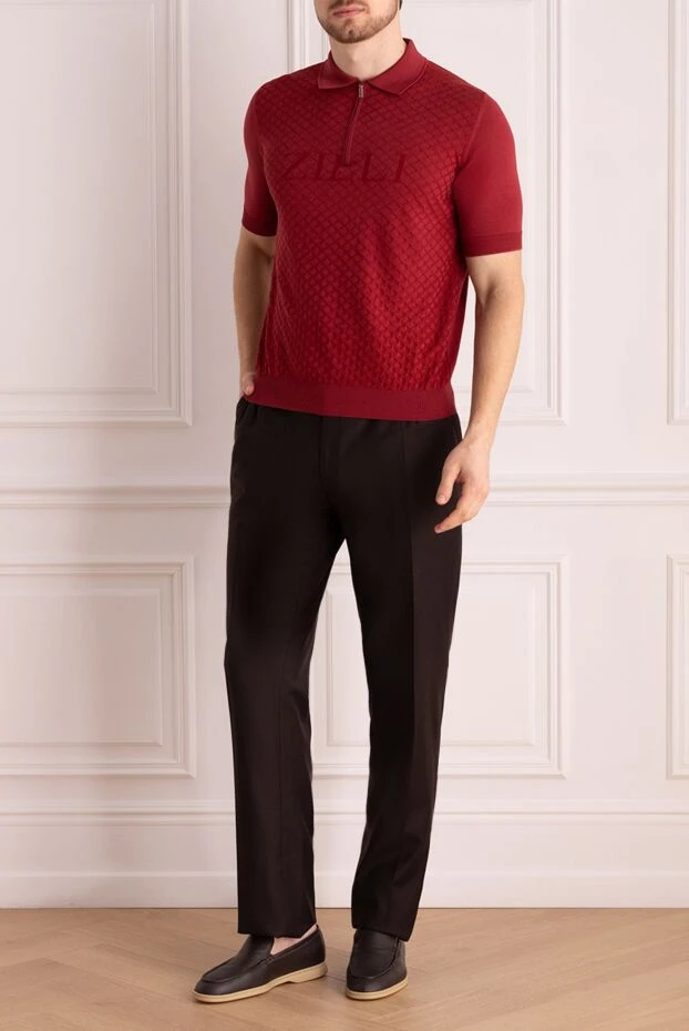 Zilli man cotton and silk polo red for men buy with prices and photos 153531 - photo 2