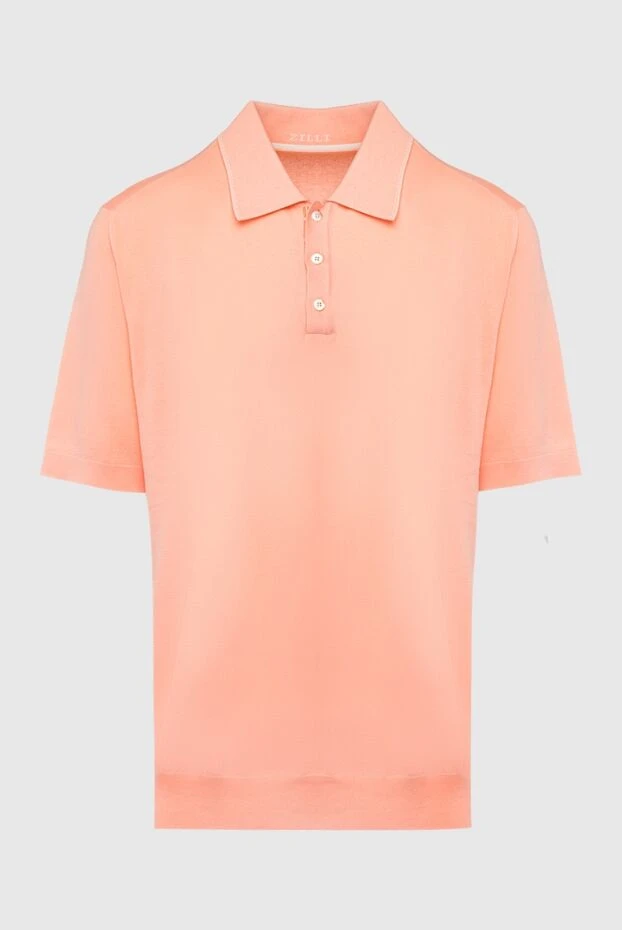 Zilli man cotton and silk polo orange for men 153538 - photo 1