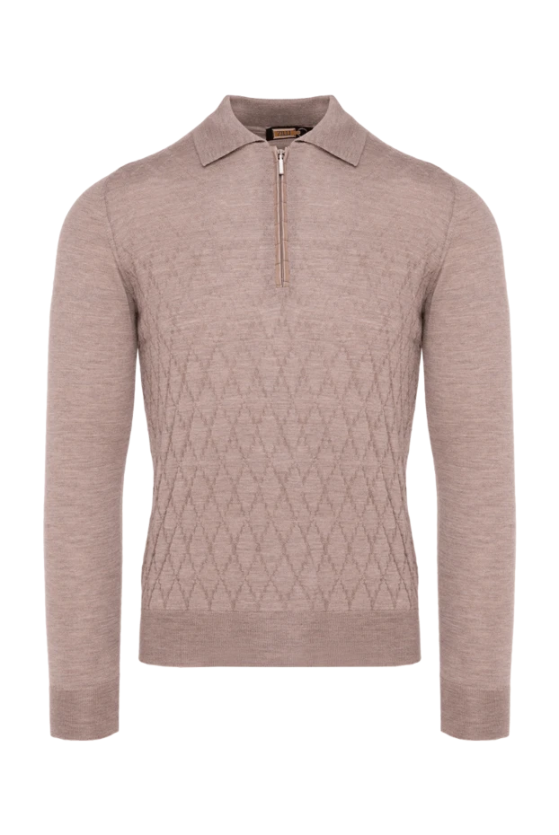 Zilli man long sleeve polo in silk and cashmere beige for men buy with prices and photos 153550 - photo 1