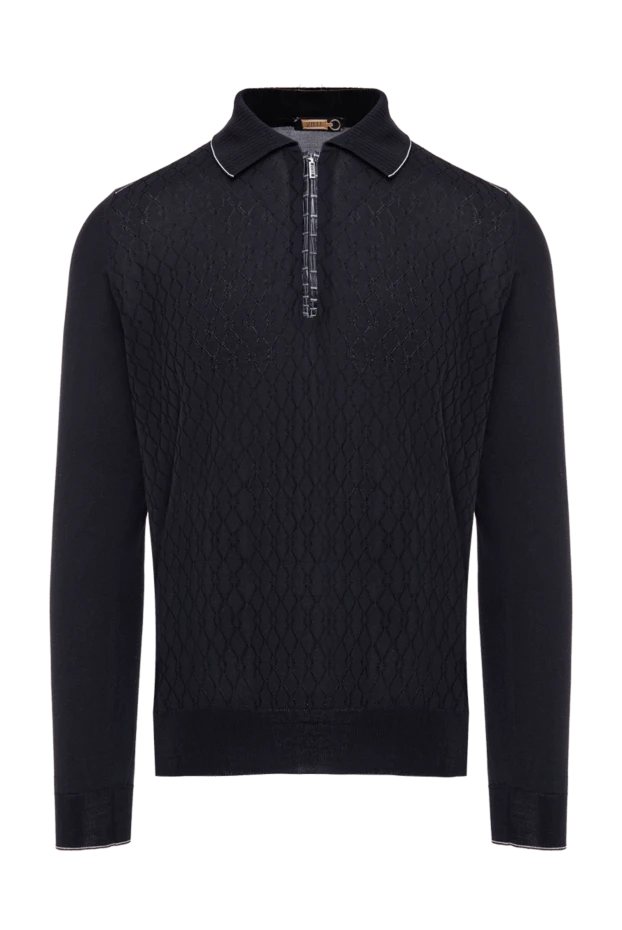 Zilli man long sleeve polo in silk and alligator black for men buy with prices and photos 153563 - photo 1