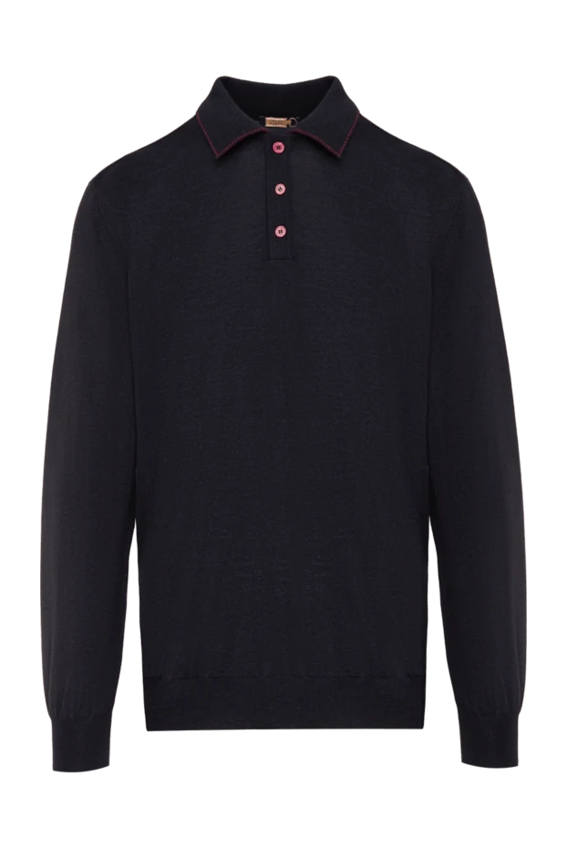Zilli man long sleeve polo in silk and cashmere black for men buy with prices and photos 153597 - photo 1