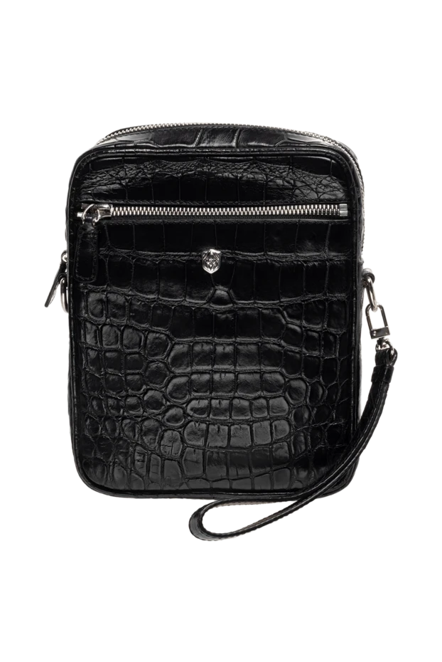 Tardini man black alligator shoulder bag for men 153610 - photo 1